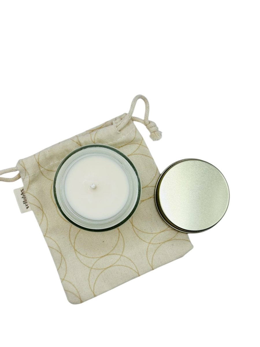 Honey Chai |  4oz Soy Candle Clear Jar Mini - Reinvent Your Hustle