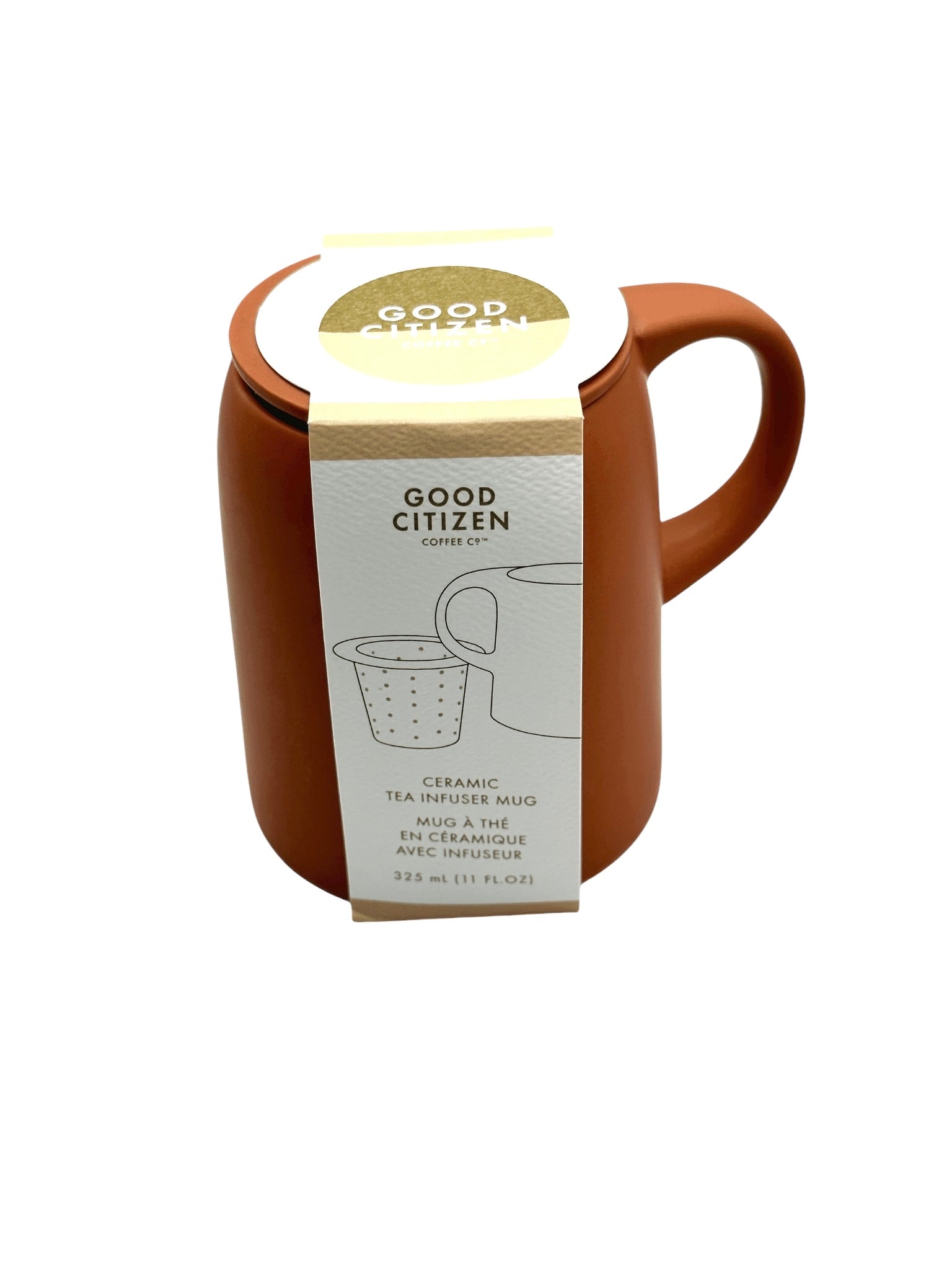 Ceramic Tea Infuser Mug - Reinvent Your Hustle