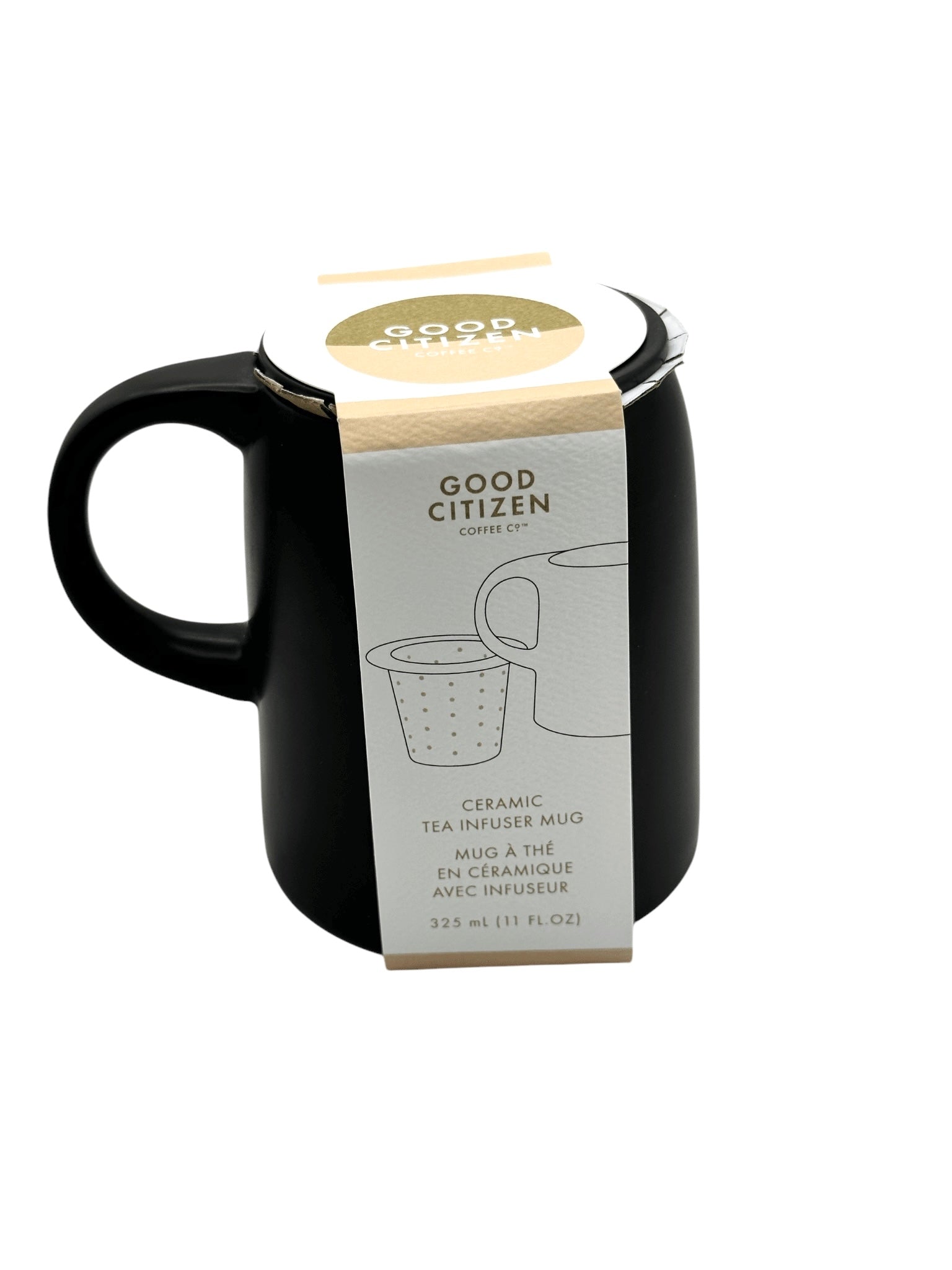 Ceramic Tea Infuser Mug - Reinvent Your Hustle